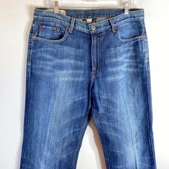 Lucky Brand Mens 181 Jeans Sz 36x32 Relaxed Straight Medium Wash 100% Cotton USA - Picture 2 of 16